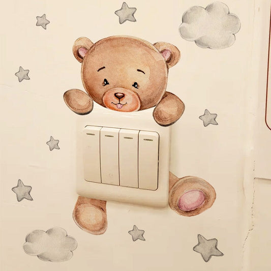 Stickybear™ - Sticker ourson décoratif | Chambre d'enfants - Titite Manman